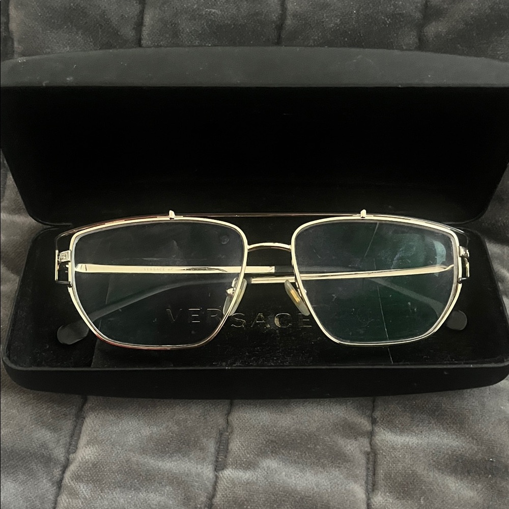 Versace Women's Gold Frame Glasses